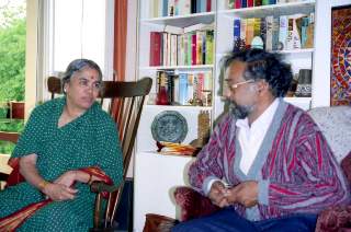 S. Ram Bharati with Govin's mother