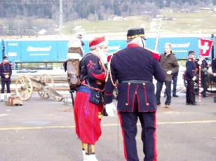 Comm�moration 1 f�vrier 1871, l'arm�e du G�n�ral Bourbaki entre aux Verri�res