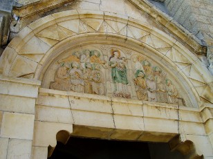 Portail d'entr�e de l'�glise Saint Barth�l�my de Cieutat